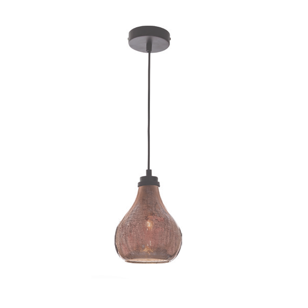 76524-Bright-Star-Metal-Pendant-with-Rose-Copper-Colour-Glass
