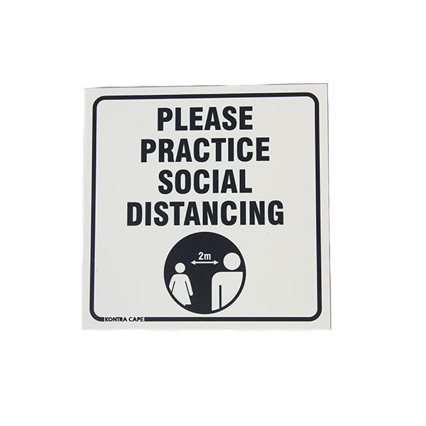 78234-SIGN-ABS-COVID_19-PLEASE PRACTISE SOCIAL DISTANCING- 290X290