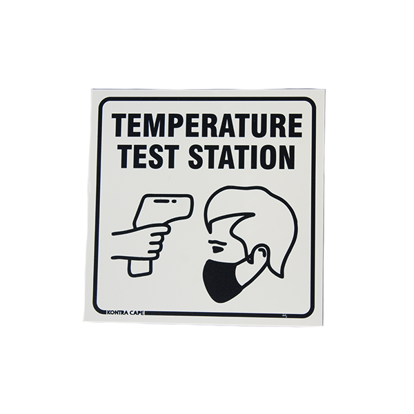 78279-SIGN-ABS-COVID_19- TEMPERATURE TEST STATION- 290X290