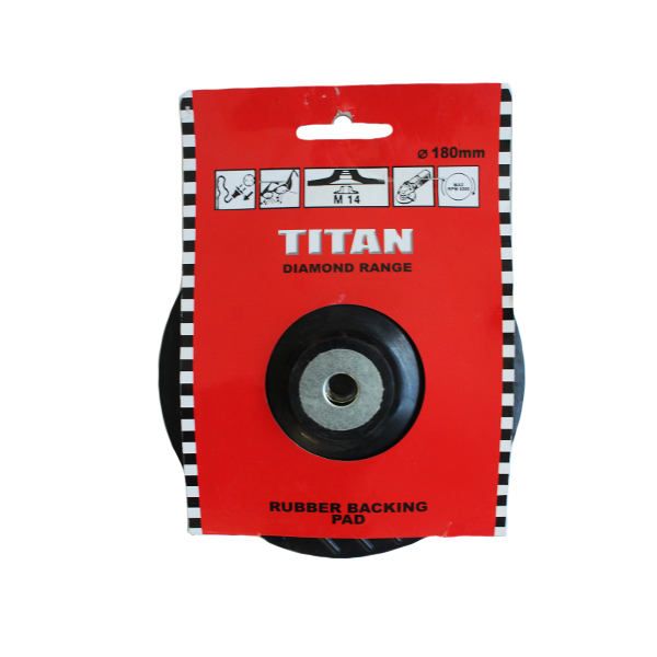 71244-TITAN-RUBBER-BACKING-PAD & NUT-178XM14
