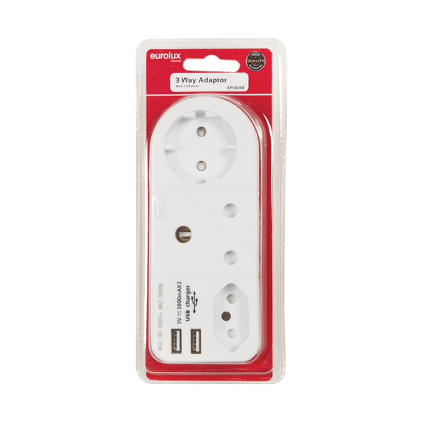 79548_Eurolux 3-way Adaptor