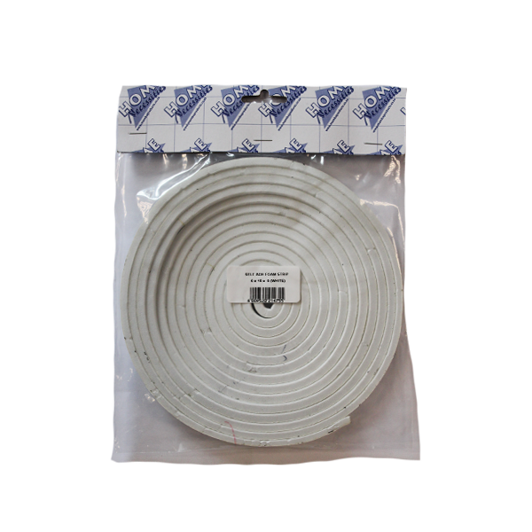 22088-ADHESIVE-FOAM-STRIP-6MM-X-10MM-X-5M-WHITE-ROLL