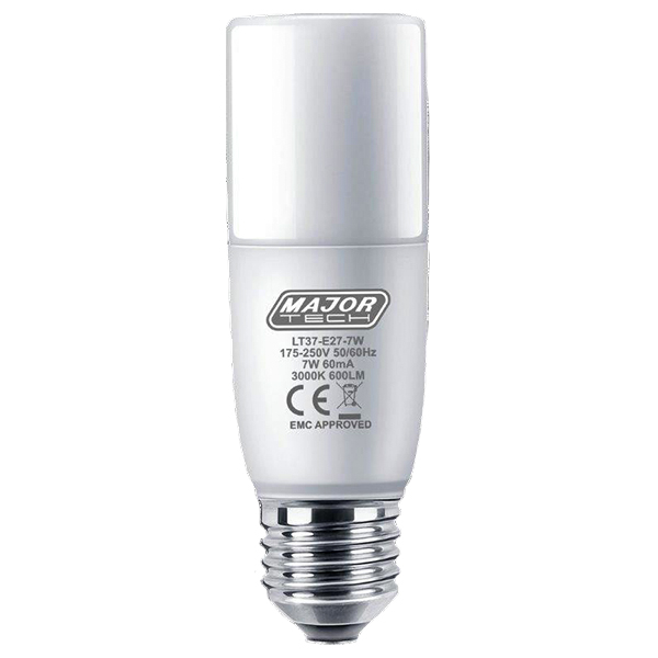 77203_BULB-STICK-7W-ES-WARM-WHIRTEW-MAJOR-TECH