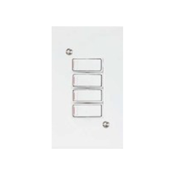 88217-LESCO-WHITE-STEEL-2-X-4-4L-SWITCH+COVER
