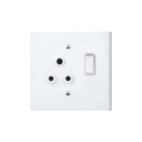 88219-LESCO-WHITE-STEEL-4-X-4-SINGLE-PLUG+COVER