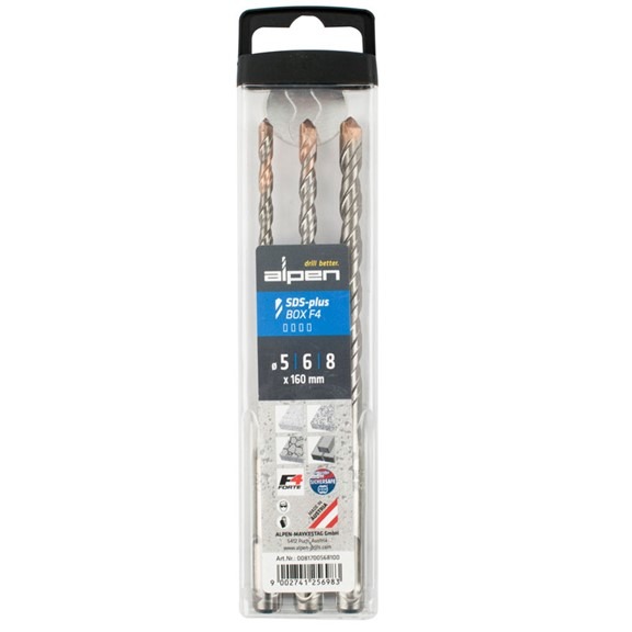 48473-ALPEN-DRILL-BIT-SET-SDS-PLUS-3PC