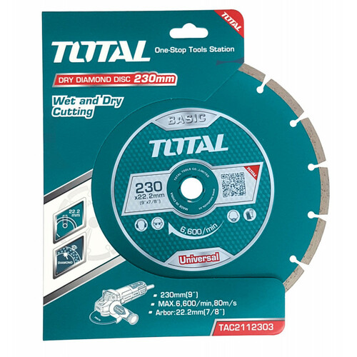 87052-TOTAL-DIAMOND-BLADE-230MMX2MM-SEGMENTED-