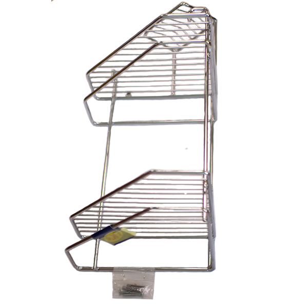 46267-LK-CHROME-SHOWER-CORNER-CADDY-DOUBLE
