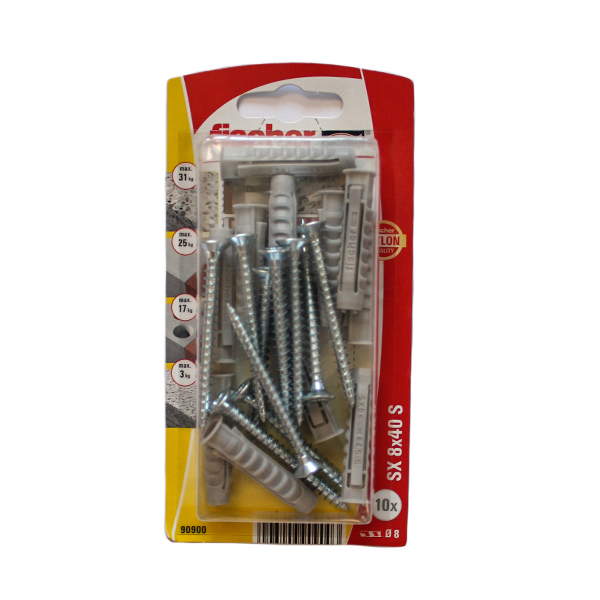 50796-fischer-plug-&-screw-SX-8x40-GKSK-(10)