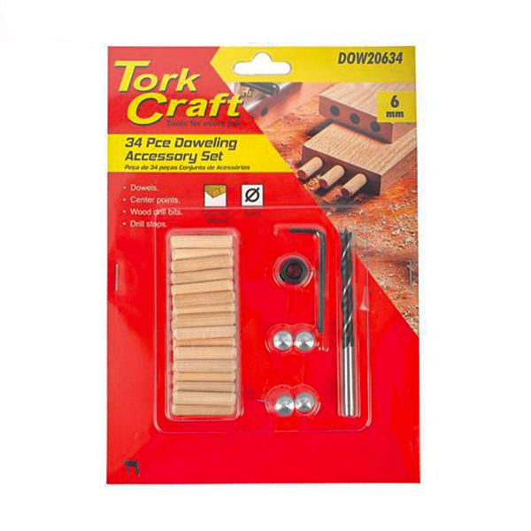 308091-TORK-CRAFT-DOWEL-KIT-6MM-34PCE