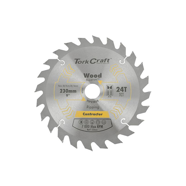 58601-TORK-CRAFT-CIRCULAR-SAW-BLADE-230MM-X-20MM-X-24T