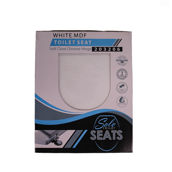 41714-TOILET-SEAT-WHITE-MDF-CHROME-BAR-HINGE