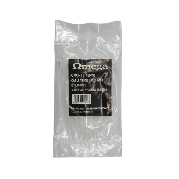 5684-CABLE-TIE-T18R-NAT-100-100MM-X-2.5