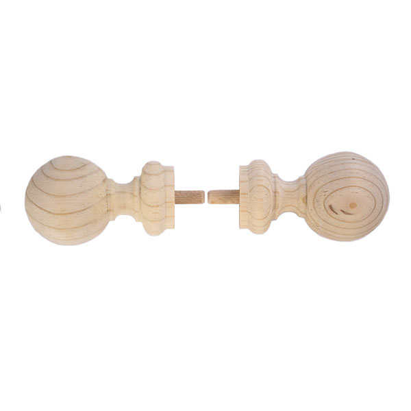 59511-WOOD-POLE-PINE-FINIAL-NATURAL-BALL-33MM