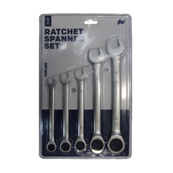 95376-TOPLINE-RATCHET SPANNER-SET-5PC-TQ5541
