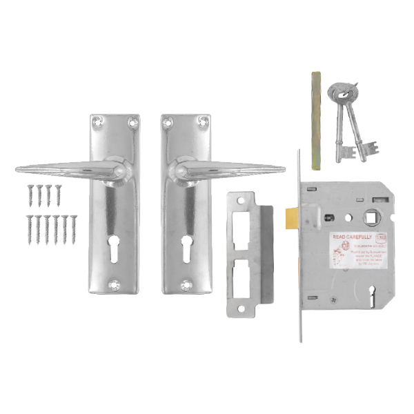 1030080-Jaguar-Chrome-plated-2-lever-Door-Lockset