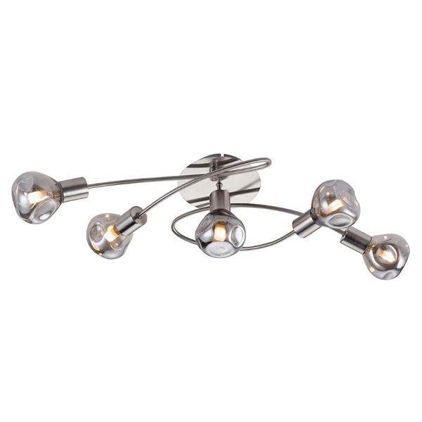 57724-BRIGHT-STAR-CEILING-LIGHT-SATIN-CHROME-WITH-SMOKE-GLASS