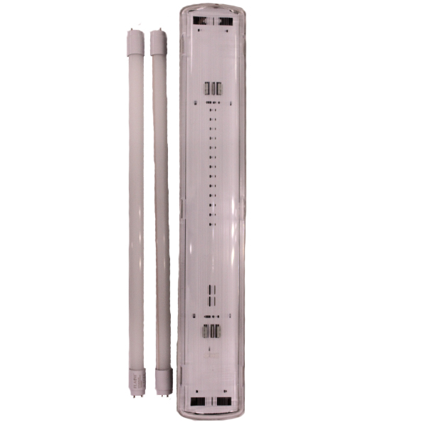 91765-FLUORESCENT-FITTING-2FT-IP65+2-X-9W-LED-TUBES