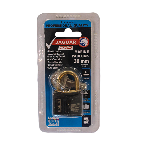 92625-PADLOCK-JAGUAR-MARINE-30MM-BLACK