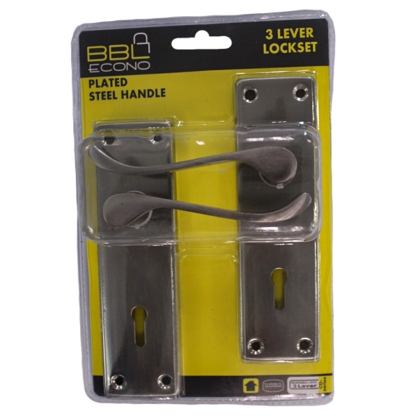 92819-HANDLE-LEVER-LOCKSET-BBL-3L-BBI-1107SN6