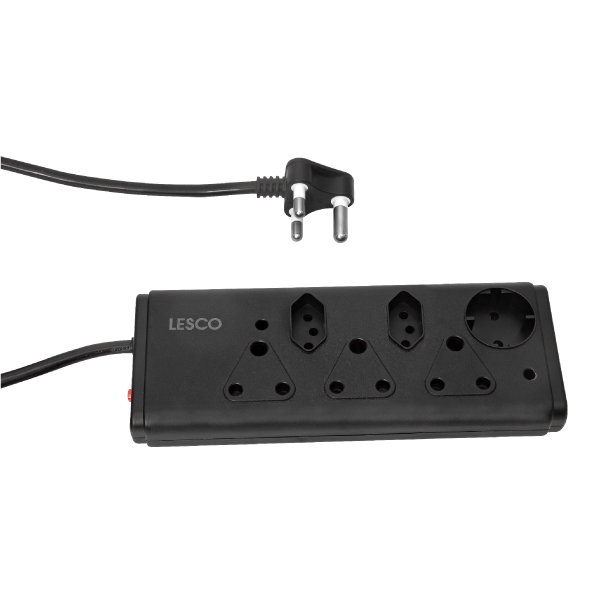 104035-Lesco-6-Way-Black-Multiplug