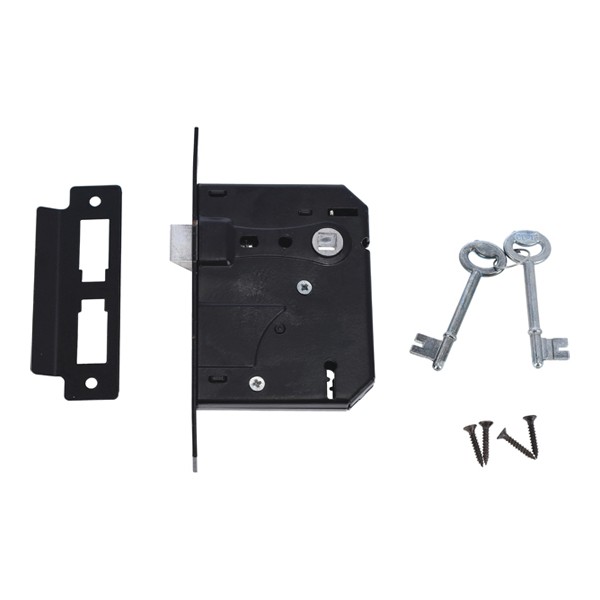 103902-BBL-Mortice-Lock-Body-Only-Black-Econo-3-Lever