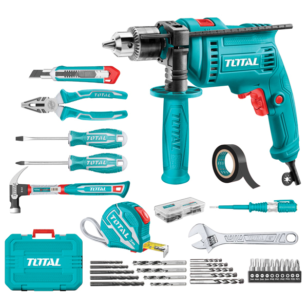 105515-Total-220V-Impact-Drill-13mm-680W-115pc-Toolkit