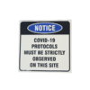 78230-SIGN-ABS-COVID_19-PROTOCALS MUST BE STRICTLY OBSERVED ON THE SITE-290X290