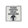 78234-SIGN-ABS-COVID_19-PLEASE PRACTISE SOCIAL DISTANCING- 290X290