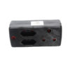 69747-ADAPTOR-COLOUR-RANGE-1X3PIN&2X-IEC-BLACK