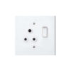 88219-LESCO-WHITE-STEEL-4-X-4-SINGLE-PLUG+COVER