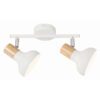 87521-SPOTLIGHT-2-LIGHT-WHITE-METAL-WITH-WOOD-FINISH-AND-POLISHED-CHROME