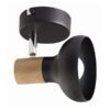 88304-SPOTLIGHT-1-LIGHT-BLACK-METAL-WITH-WOOD-FINISH-AND-POLISHED-CHROME