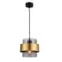 8986-Bright-Star-Pendant-Gold-with-Smoke-Colour-Glass