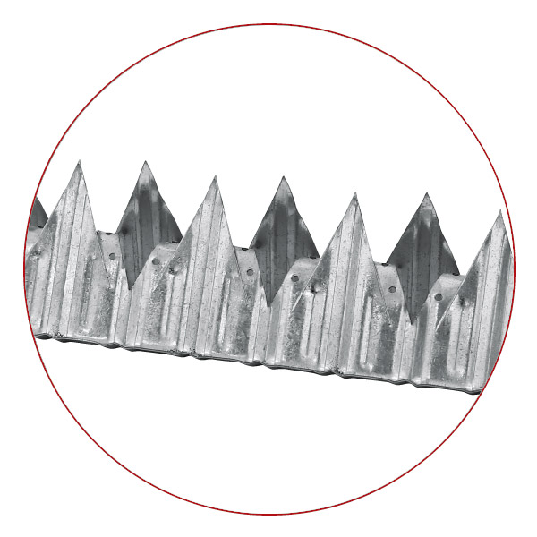 311403-Security-Wall-Spike-1.5M-Galvanised-Foot