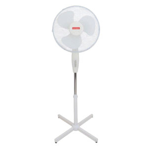 Eurolux White 3-Blade 40CM 50W Pedestal Fan