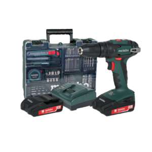 Metabo 18V Li-ion Cordless Impact Drill with 2 x 2Ah Batteries & Workshop Kit