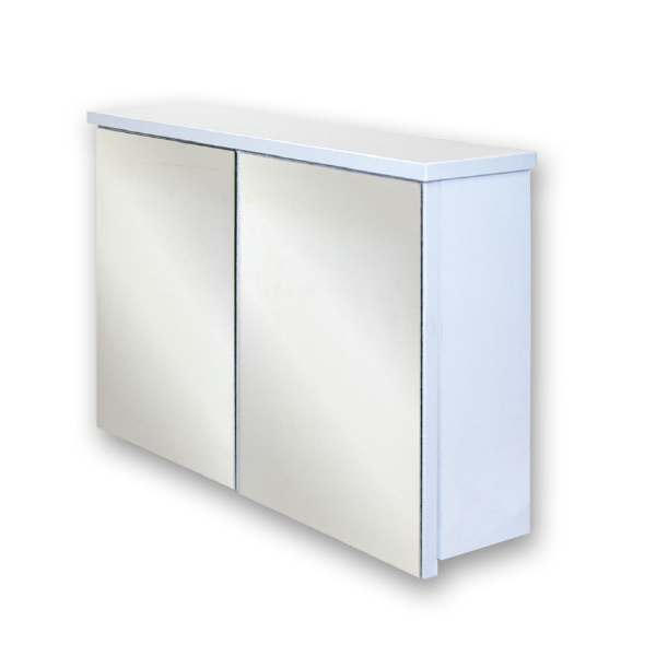 53644_Denver 2-Door Mirror Cabinet with Shelf