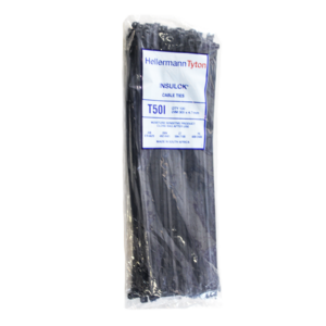 CABLE TIE#T50I BLACK(100PKT)300X4.6