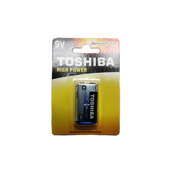 BATTERY TOSHIBA ALKALINE 9V-1PACK