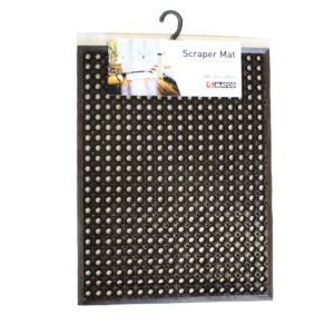 Mat Rubber Scraper Brown 620MM X 470MM