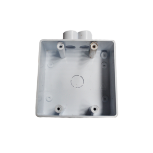 P.V.C. FLUSH BOX 4X4 SPOUTED