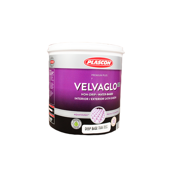 PLASCON VELVAGLO BLACK 1LT WATER BASE