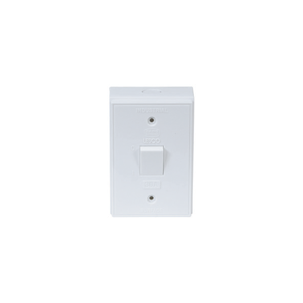 LESCO 2”X4” DOUBLE POLE 30A ISOLATOR IN-SURFACE BOX