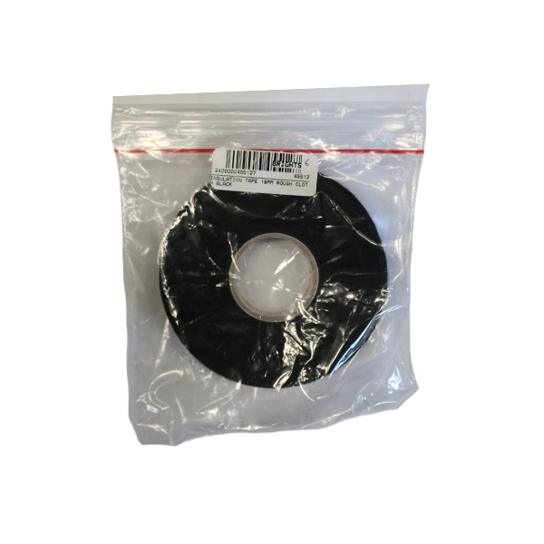 INSULATION TAPE 19MM ROUGH CLOTH BLACK