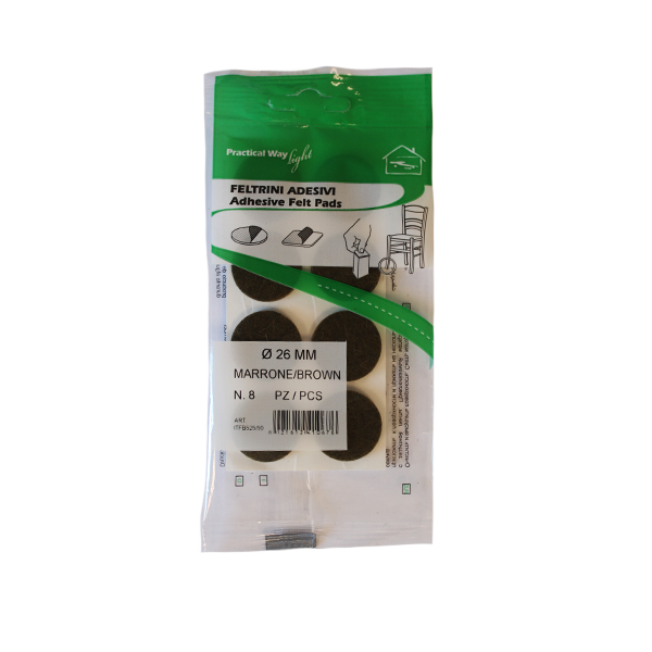 ADHESIVE-FELTRINI-PADS-BROWN-ROUND-26MM8