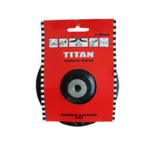 TITAN RUBBER BACKING PAD & NUT 178MM M14
