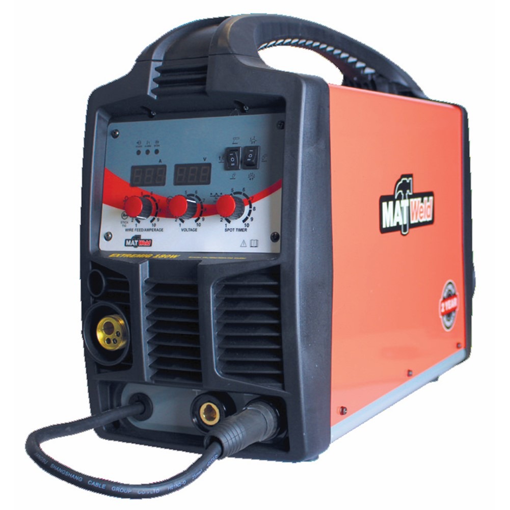 MATWELD INVERTER WELDER 180A MIG/STICK/TIG