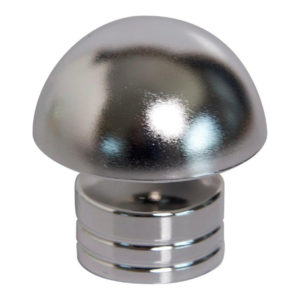 CURTAIN FINIAL CHROME PLATED PLASTIC ANNENE 25MM X 2