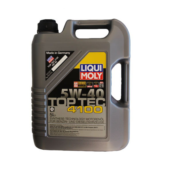 LIQUI MOLY TOP TEC 4100 5W40 5LT - BRIGHTS Hardware | Shop Online